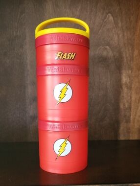 Whiskware x The Flash Red & Yellow DC Comics Stackable Snack Pack Containers
